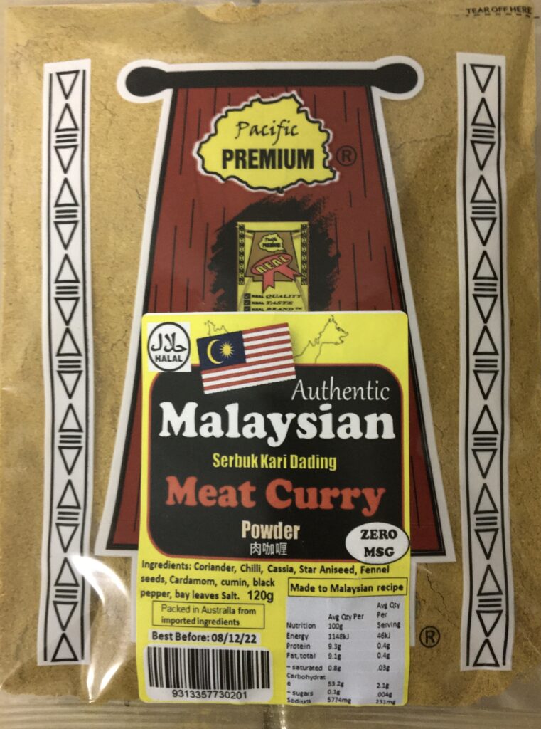 Pacific Premium Malaysian Meat Curry Powder — 120g